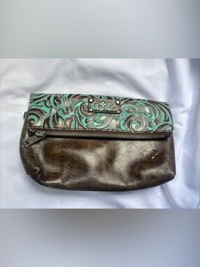 Patricia Nash VALERIE Leather Fold-Over Wristlet Clutch